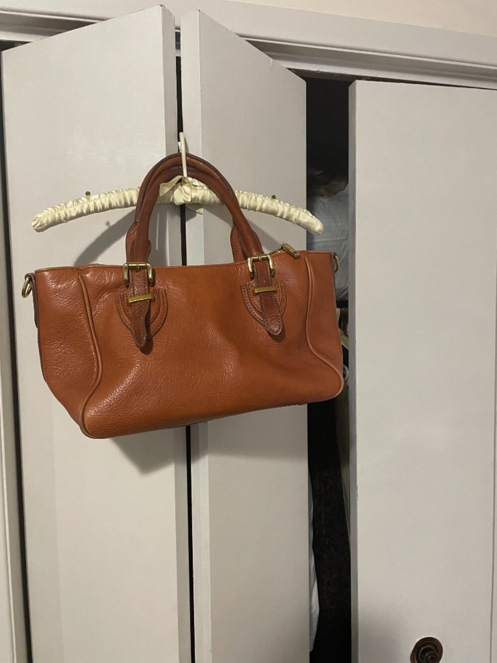 J. Crew Ladies Tan Leather Purse/Handbag